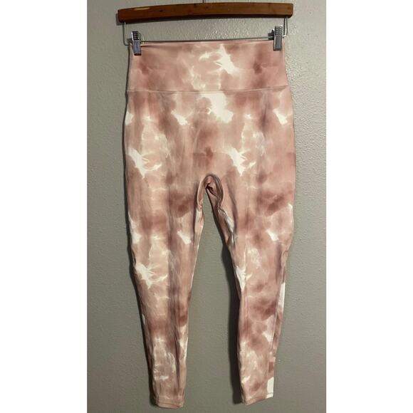 Buffbunny Collection Pants - Buffbunny Collection Pants Womens XL Pink White Tie Dye High Rise Leggings